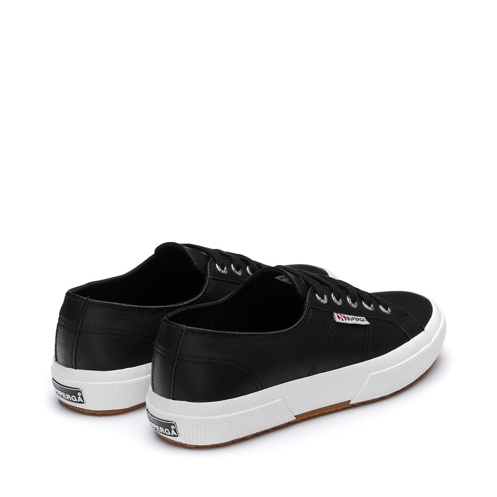 Superga 2750 Nappa Black Sneakers - Women's Sneakers USA | US6743398